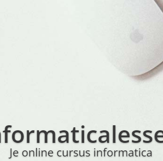 Informaticalessen - online cursusmateriaal